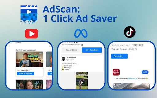 AdScan: Save Facebook, TikTok & YouTube Ads