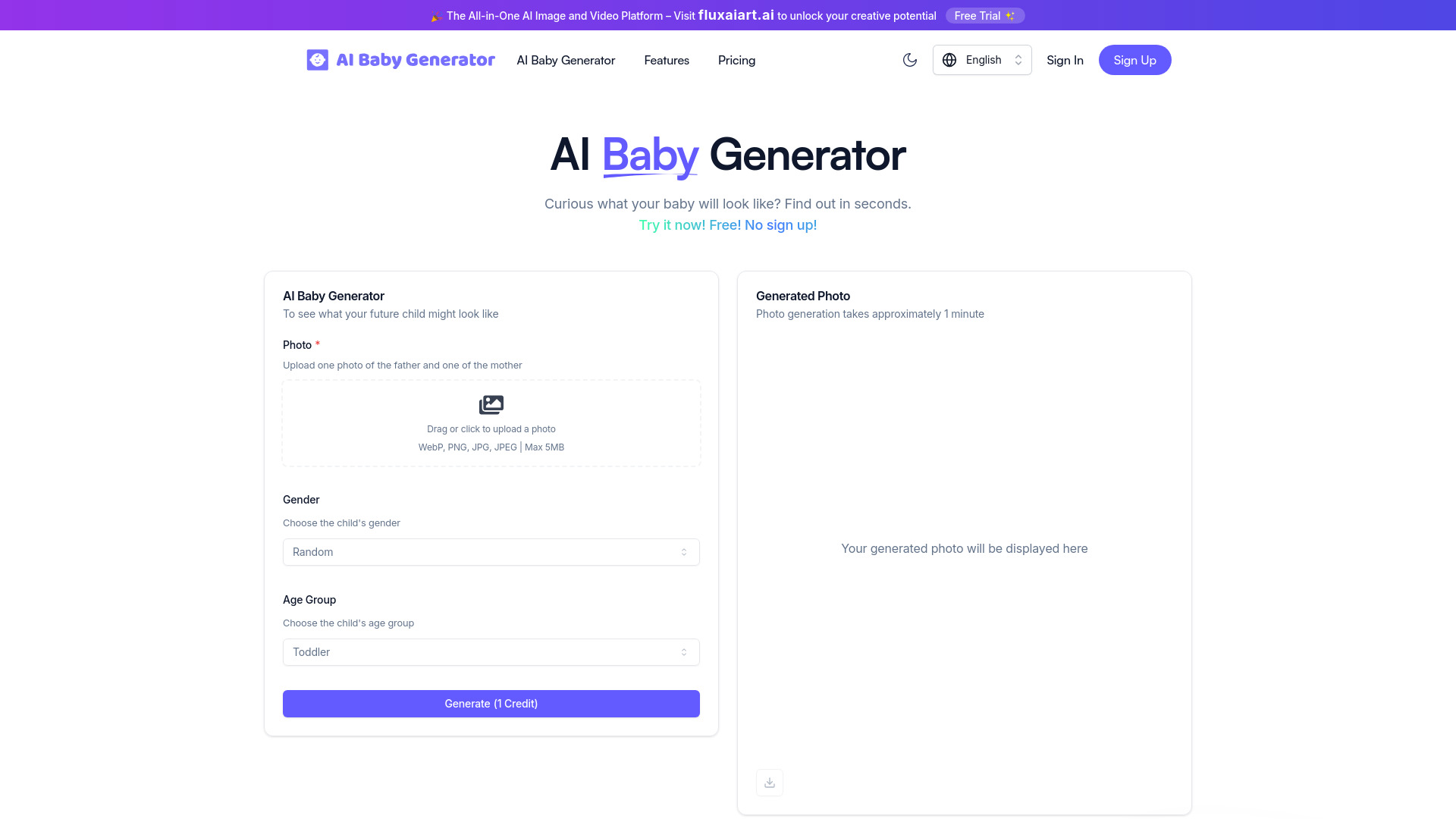 AI Baby Generator Online Free
