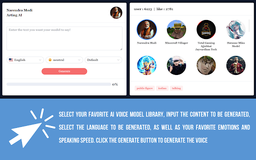 ai celebrity voice clone