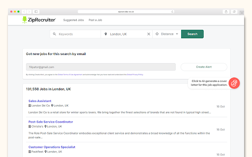 AI Cover Letter Generator by Kickresume Logo