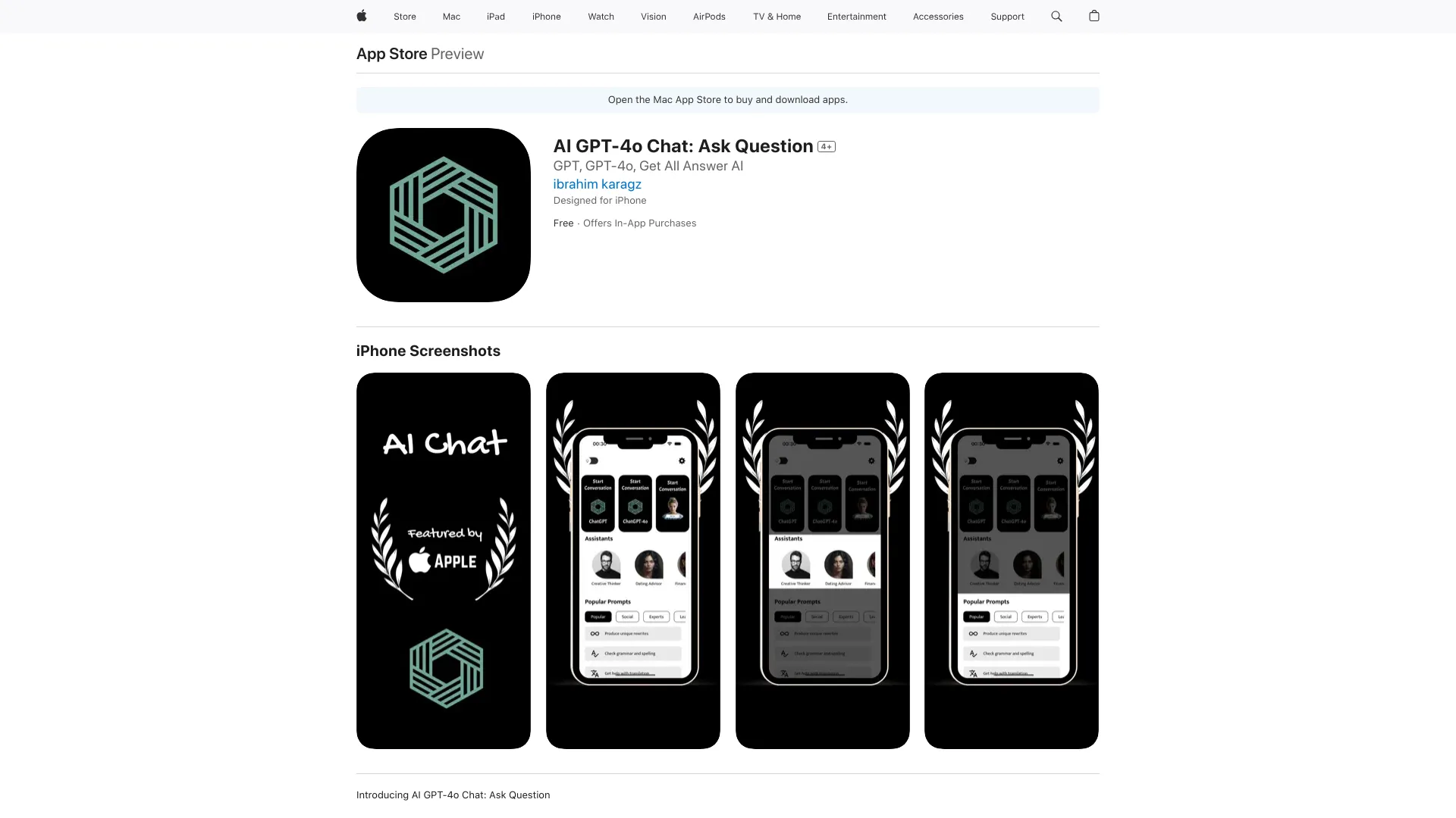 AI GPT-4o Chat: Ask Question
