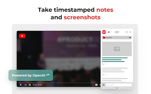 AI-powered Notes on Videos - Video Notebook