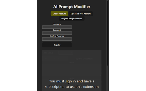 AI Prompt Modifier