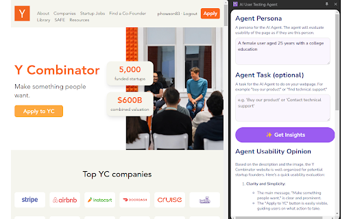 AI User Testing Agent