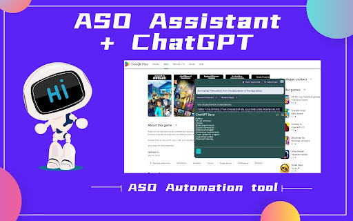 ASO Assistant with ChatGPT