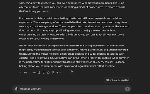 Auto Continue ChatGPT