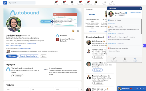 Autobound (ChatGPT for sales emails)