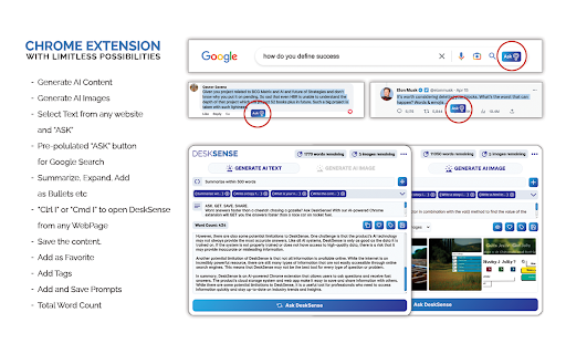 Chat with Desksense AI Powered by GPT4