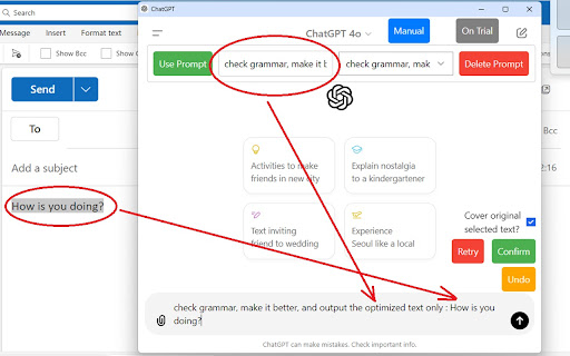 ChatGPT Enhancer for Extensive Text Operation