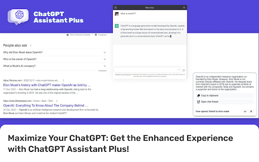 ChatGPT for Chrome - search GPT