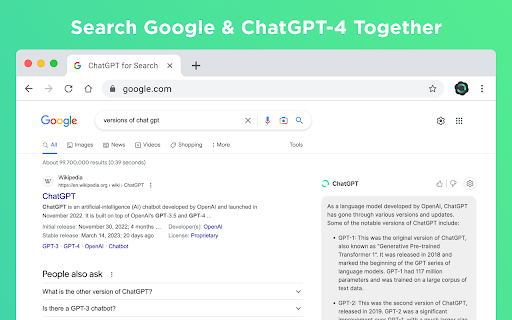 ChatGPT for Search - Support GPT-4