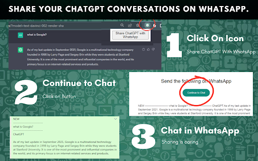 ChatGPT for WhatsApp: Share ChatGPT Chat