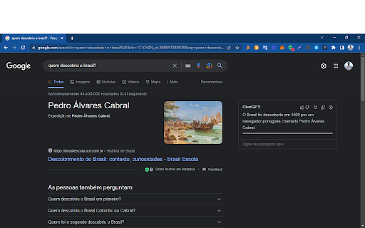 ChatGPT para pesquisa no Google