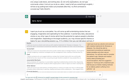 Chatgpt Prompt Helper