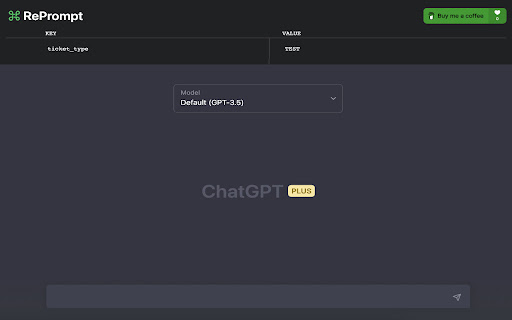 ChatGPT: RePrompt