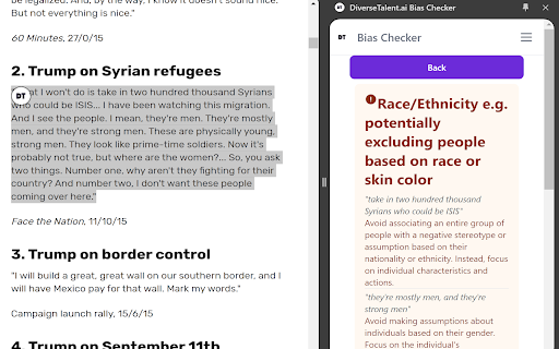DiverseTalent.ai Bias Checker
