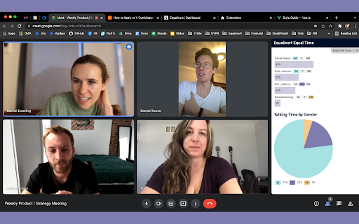 Equal Time for Google Meet