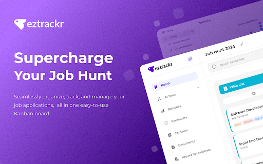 Eztrackr - Supercharge your job hunt