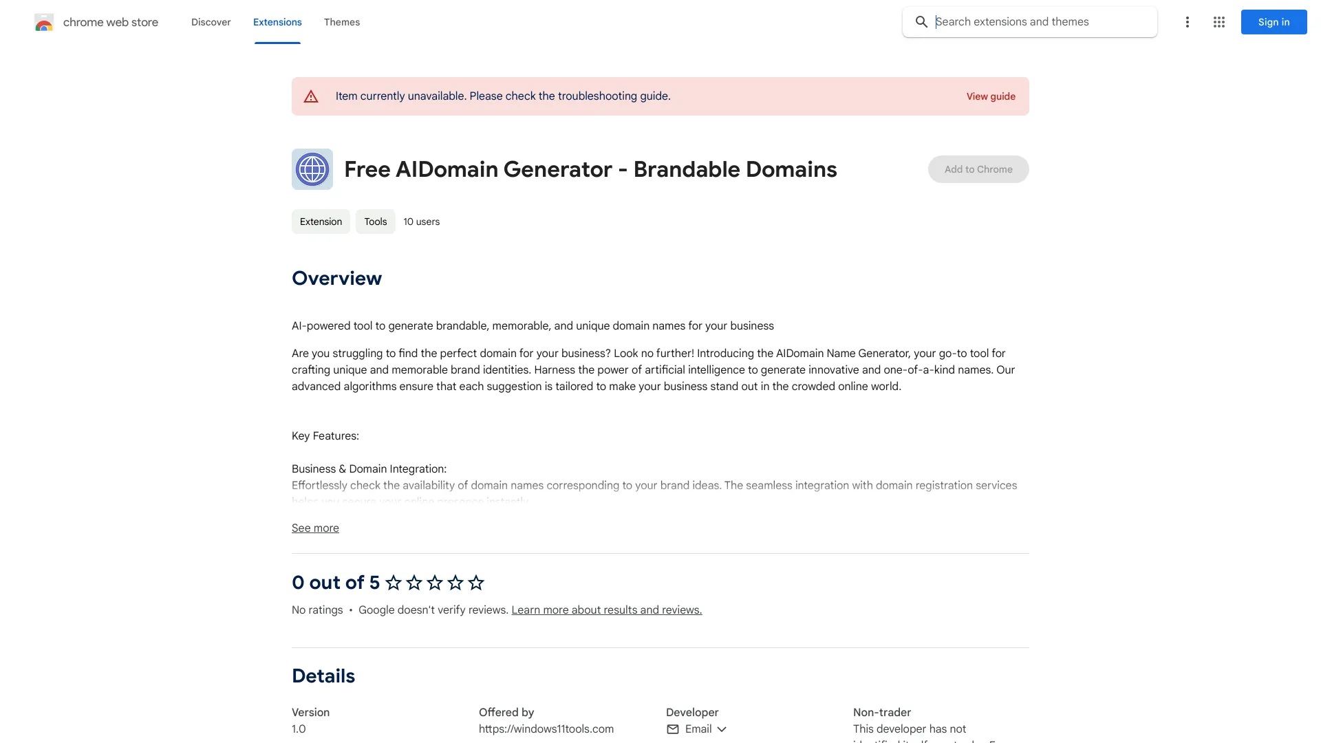 Free AIDomain Generator - Brandable Domains