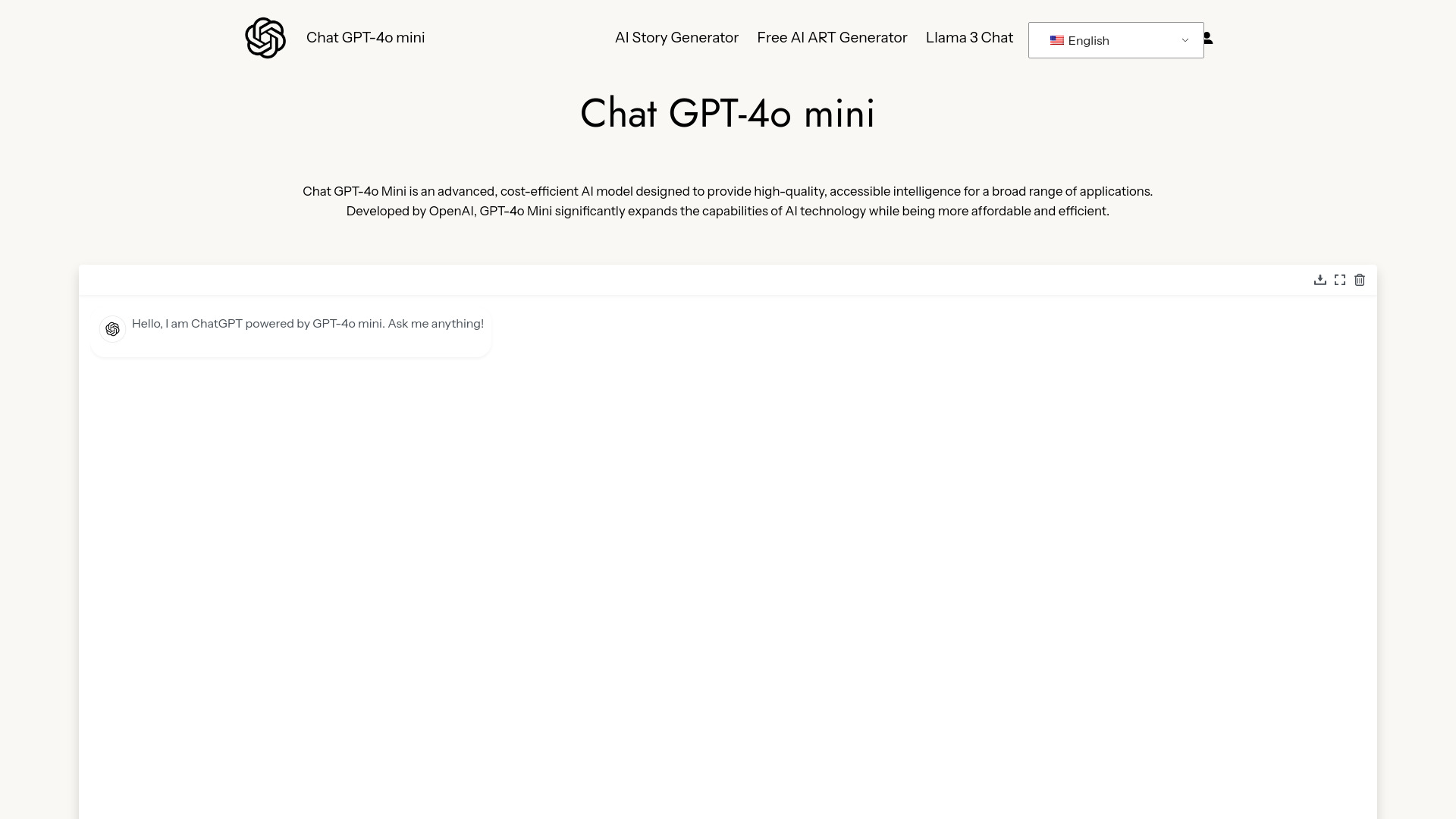Free Chat GPT-4o mini