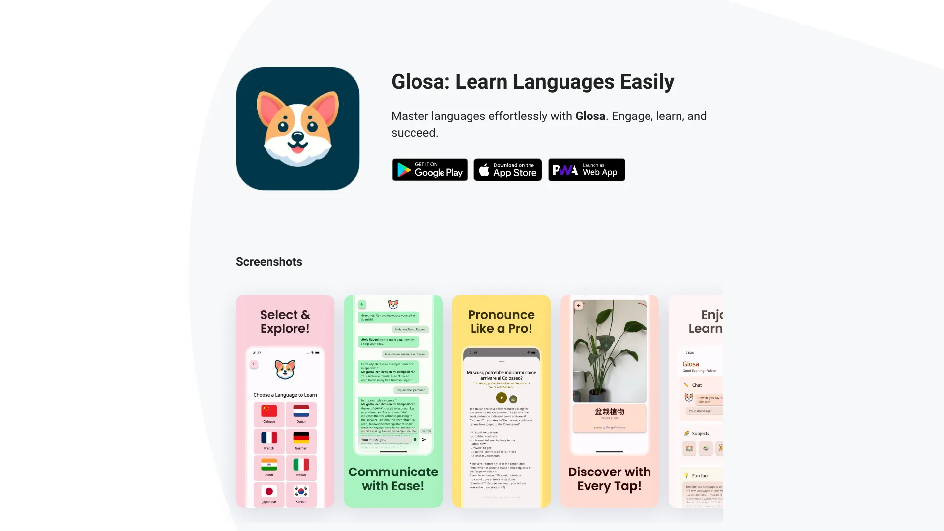 Glosa: Learn Languages Easily