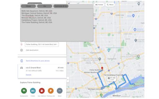 Google Maps Route Optimizer