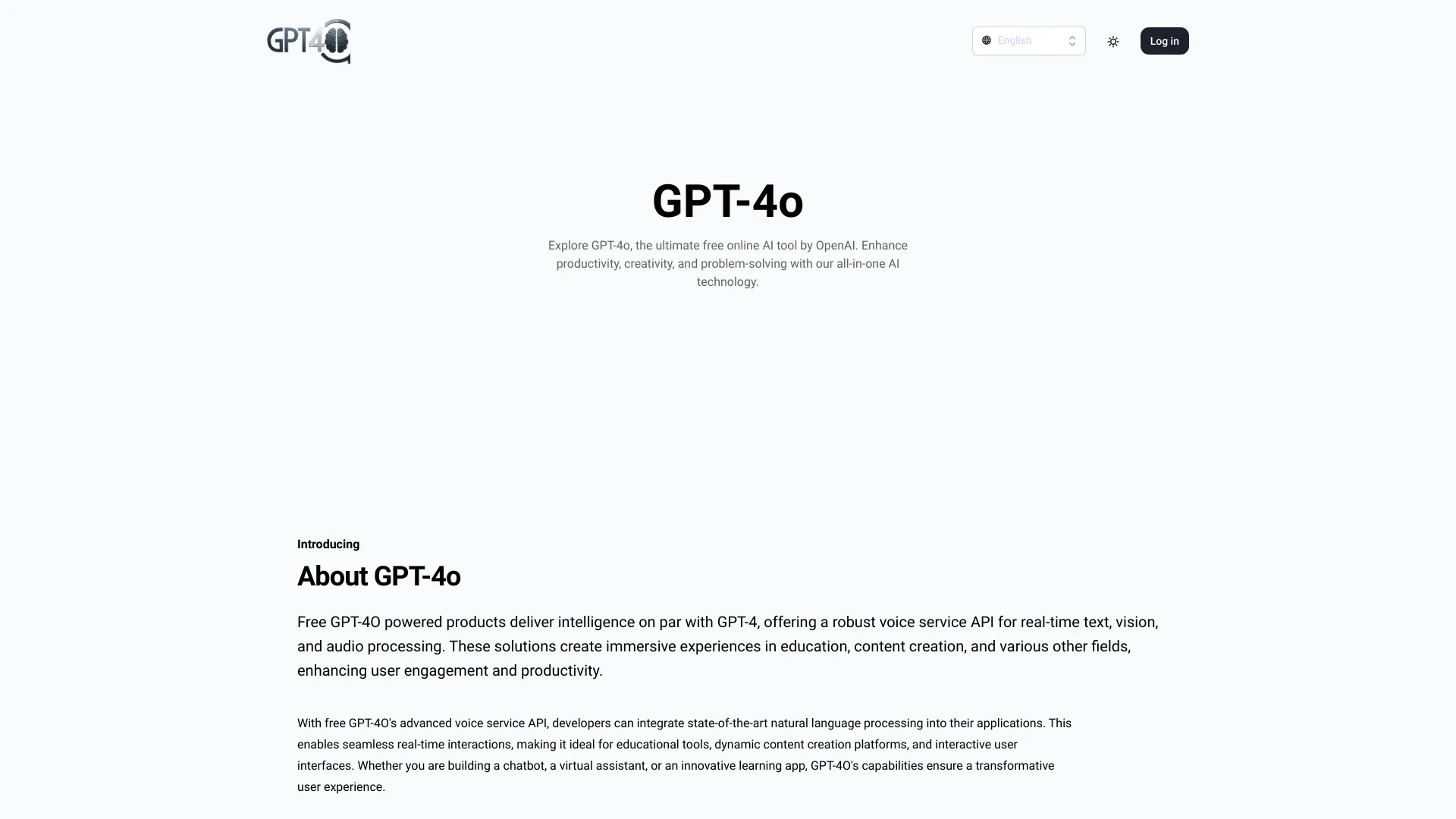 GPT-4o click to start
