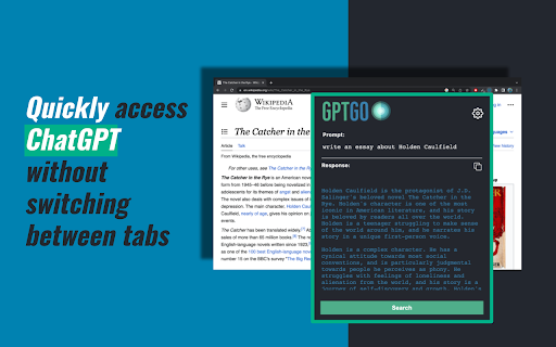GptGO - ChatGPT from any tab