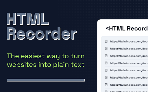 HTML Recorder