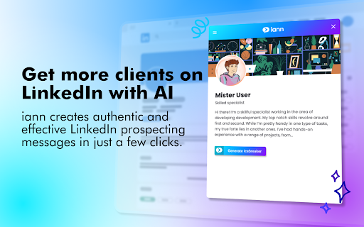 iann - AI-powered LinkedIn™ Prospecting Tool