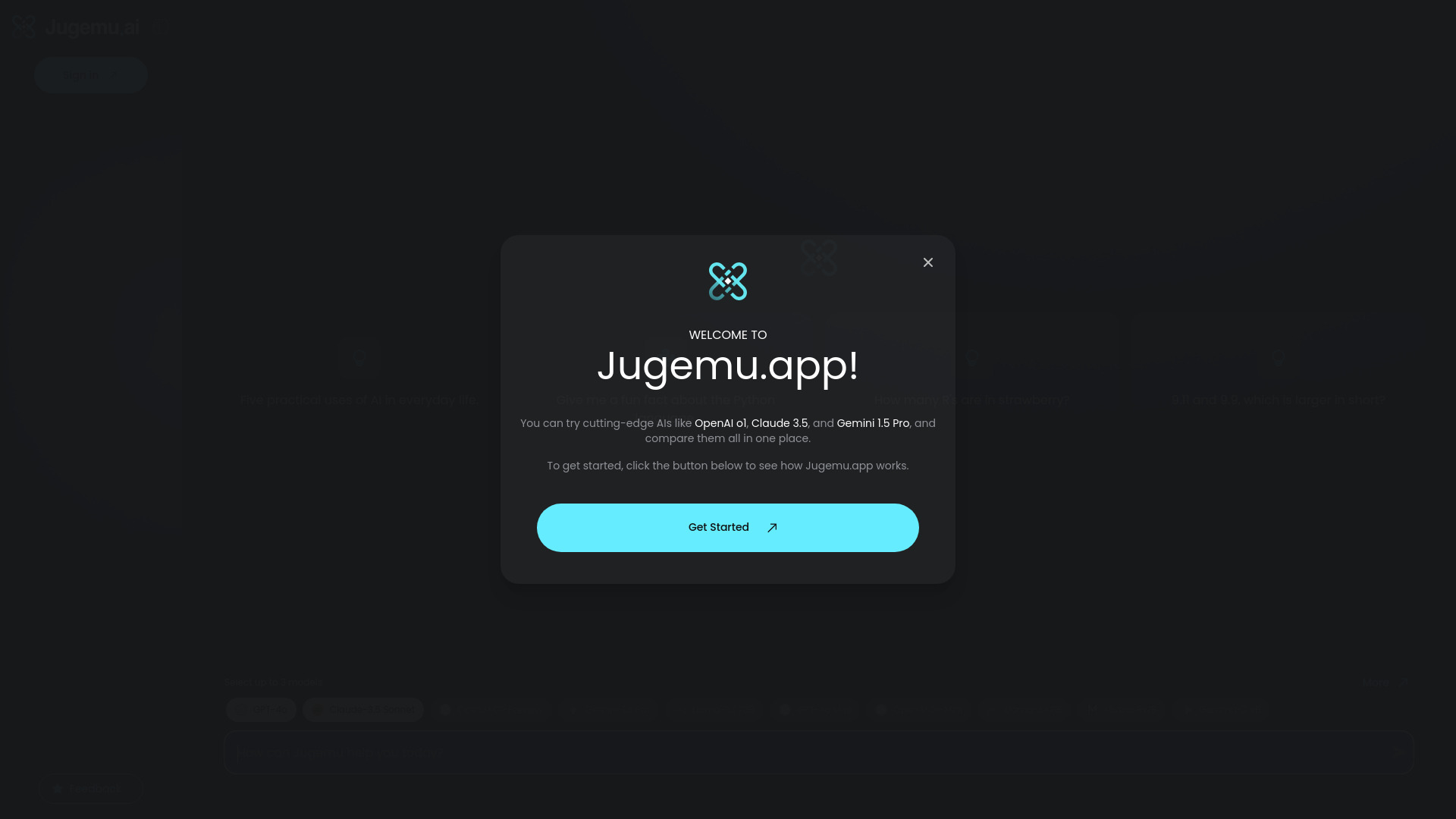 Jugemu.app with OpenAI o1 Support