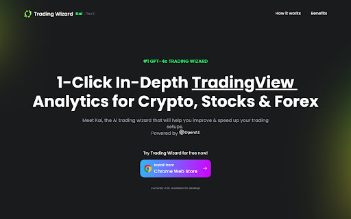 Kai: 1-Click In-Depth TradingView Analytics for Crypto, Stocks & Forex.