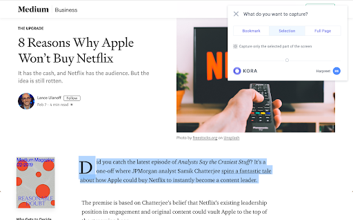 Kora Web Knowledge Capture