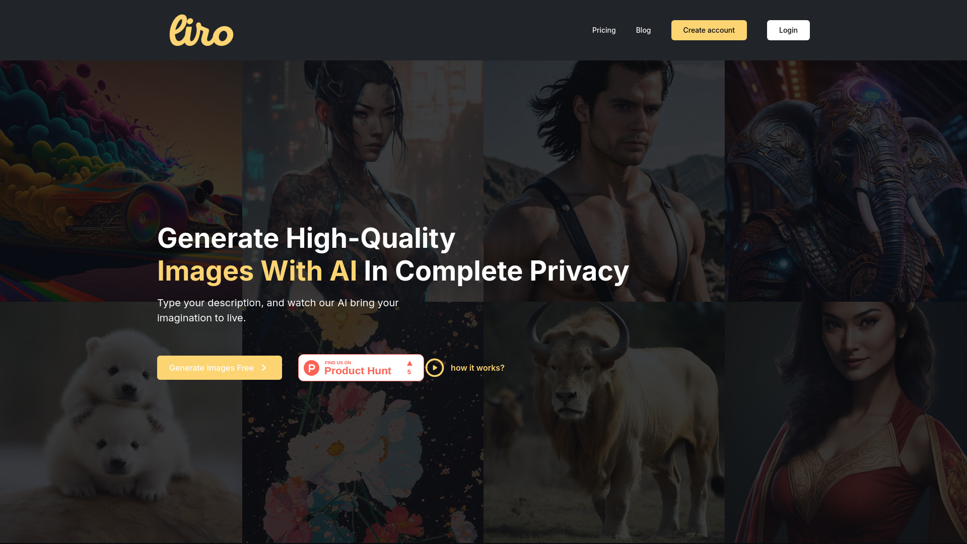Liro - AI Image Generator Tool