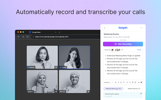 Loopin: AI meeting notes