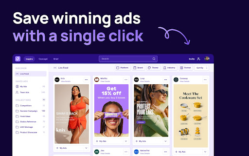 MagicBrief - Save Facebook & TikTok ads