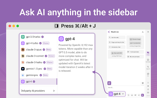 MaxAI.me: Use 1-Click AI Anywhere