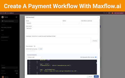 MaxGPT Web Automation