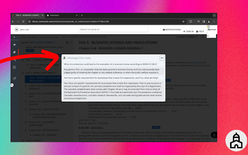 Municode.ai - Chat with any Municipal Code
