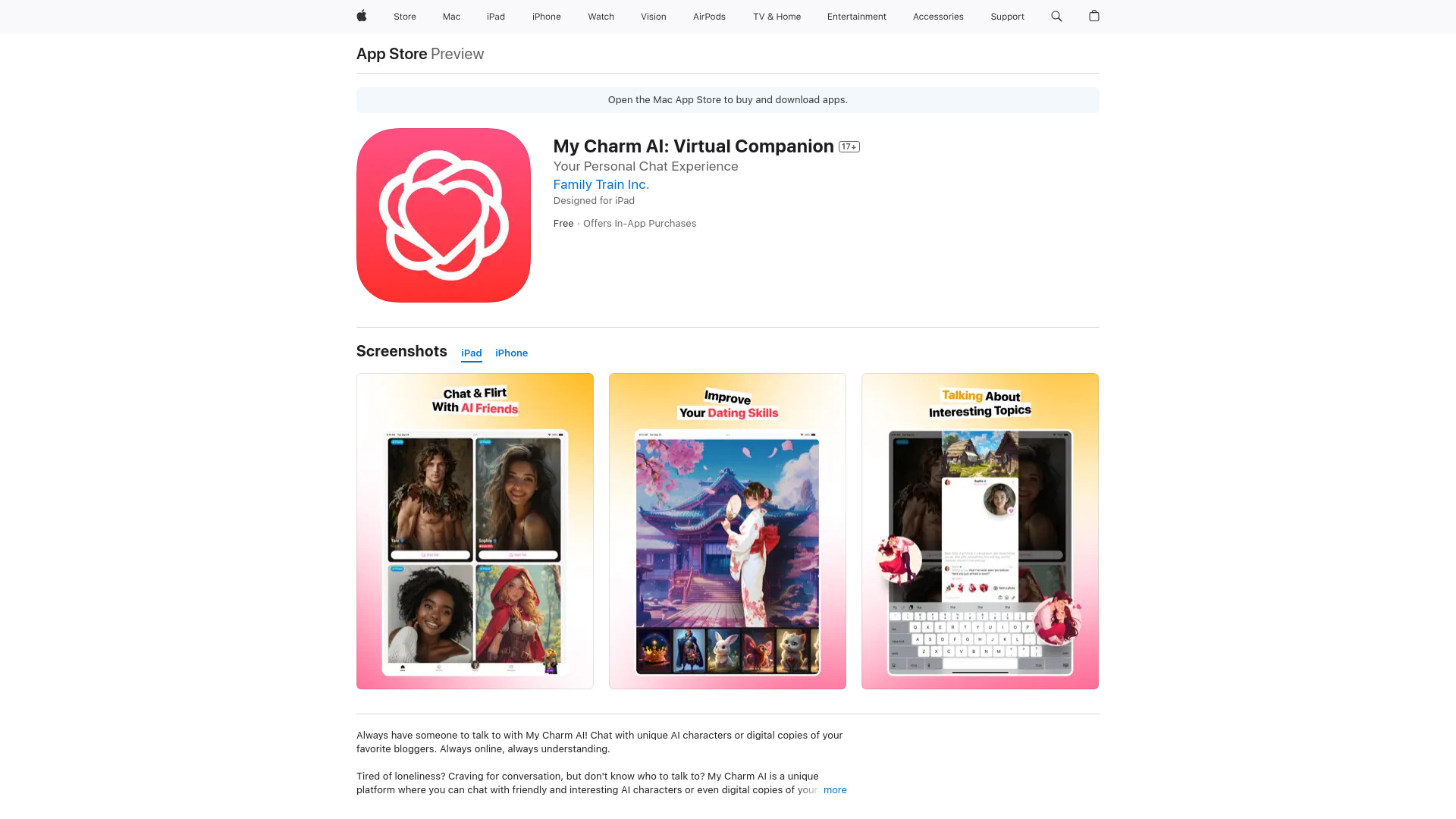 My Charm AI: Virtual Companion