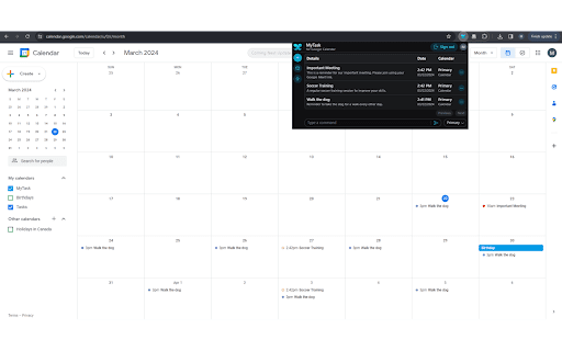 MyTask: NLM AI Text to Calendar