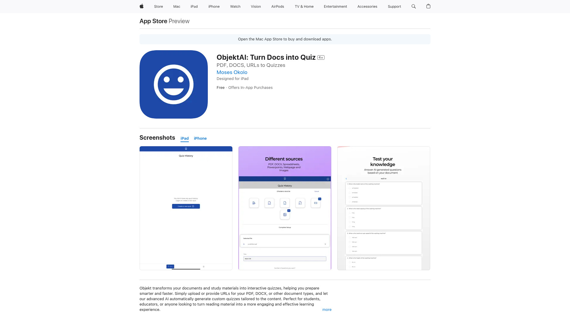 ObjektAI: PDF to Quiz Maker