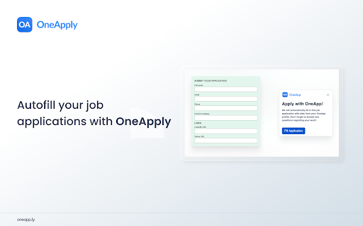 OneApply - Autofill job applications