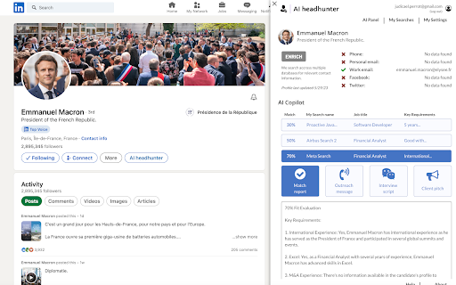 Phantom Search | linkedin Extension