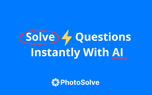 PhotoSolve - Scan & Solve Any Question