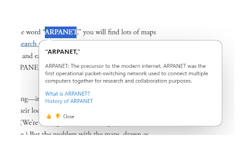 Popup explanations—by All you can EAT AI