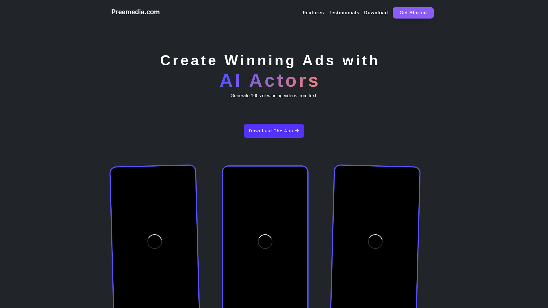 Preemedia - AI UGC Ads