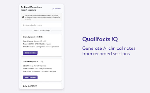 Qualifacts iQ - AI Note Assistant