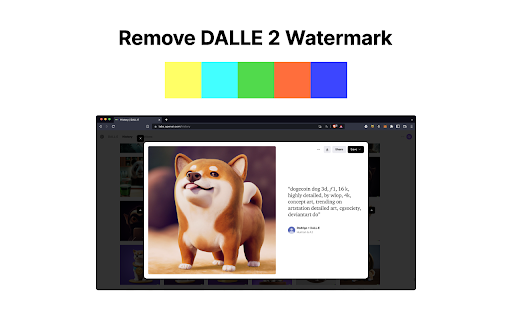 Remove DALLE 2™ Watermark