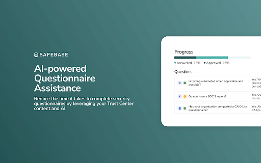 SafeBase - Security Questionnaire Plugin